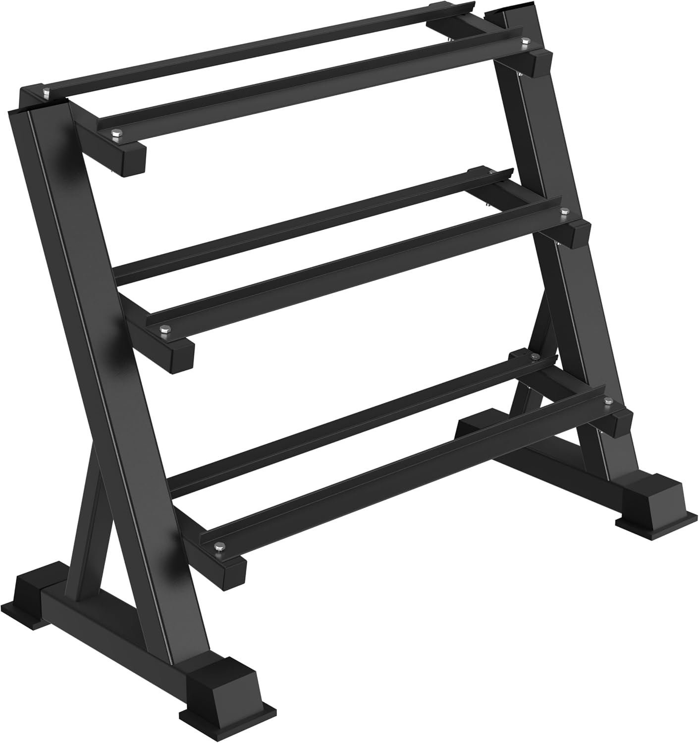 Home Gym Weights - حامل دمبل ثلاثي الطبقات شديد التحمل،