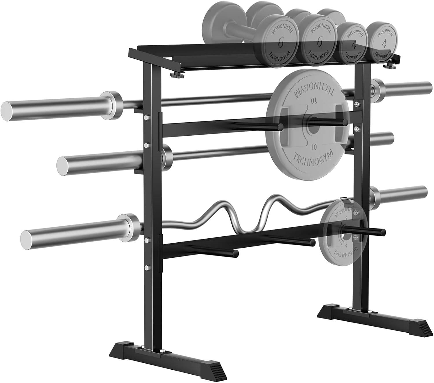 Home Gym Weights - رف تخزين الأوزان لتدريب القوة في