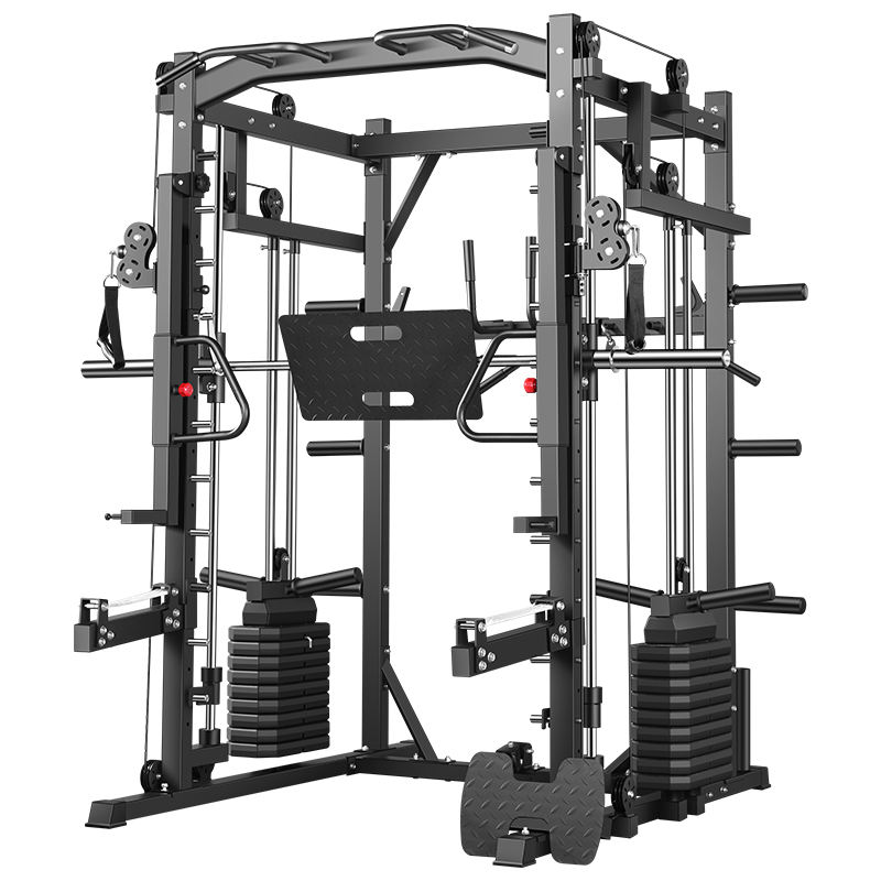 Home Gym Weight Machine - جهاز سميث الشامل للتدريب، رف قوة