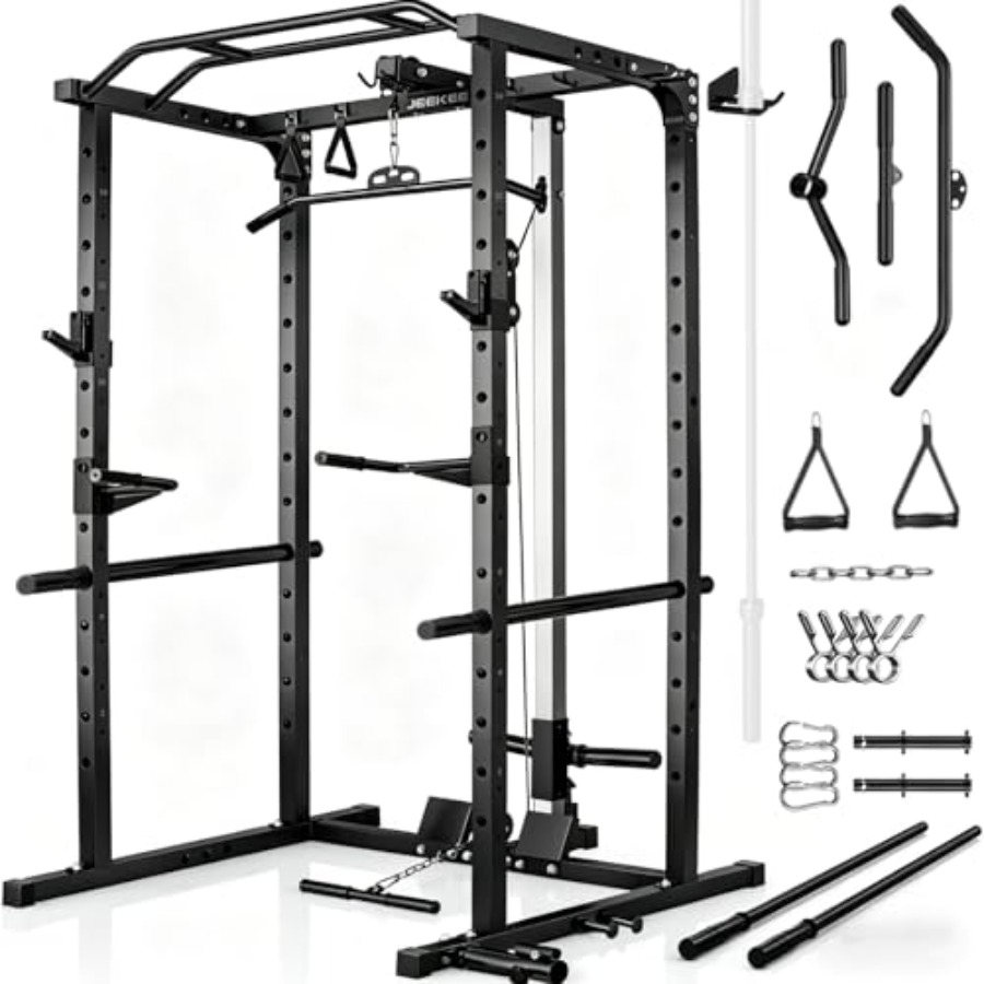 Squat Rack Power - رف تمارين منزلي متعدد الوظائف من