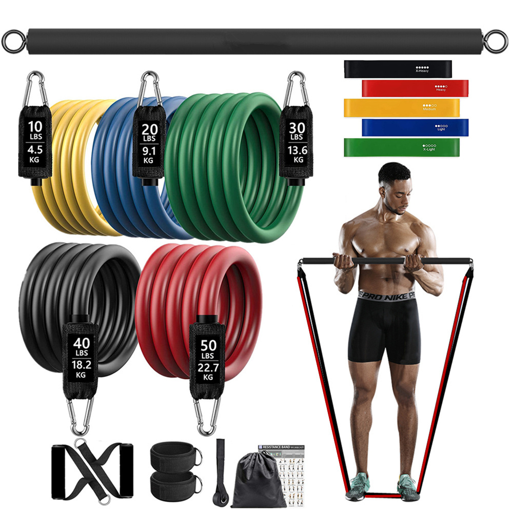 Home Gym Weight Machine - 150lb اللياقة البدنية الغنيمة المقاومة شريط