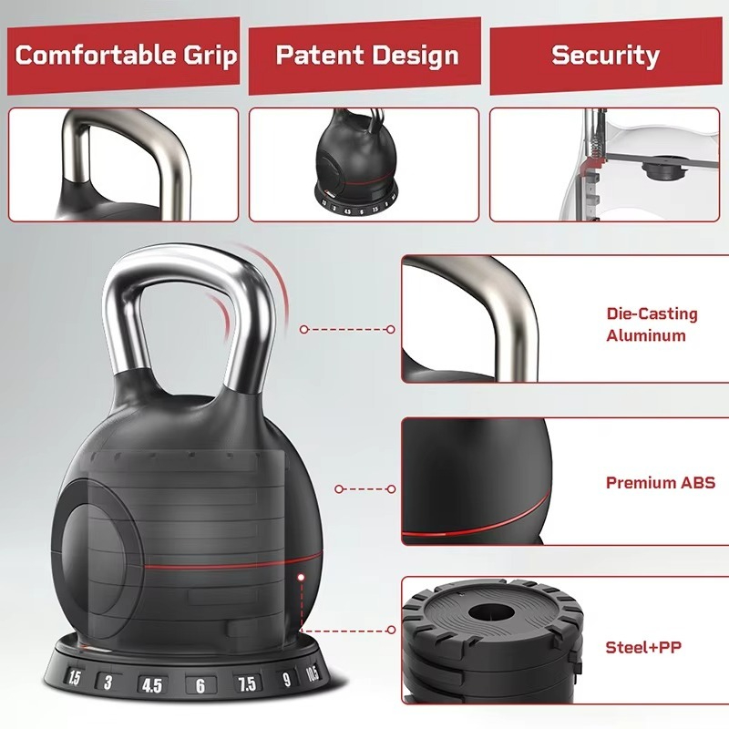 كيتل بيل قابل للتعديل بوزن 10. - مراجعة Home Gym Kettlebells وسعره