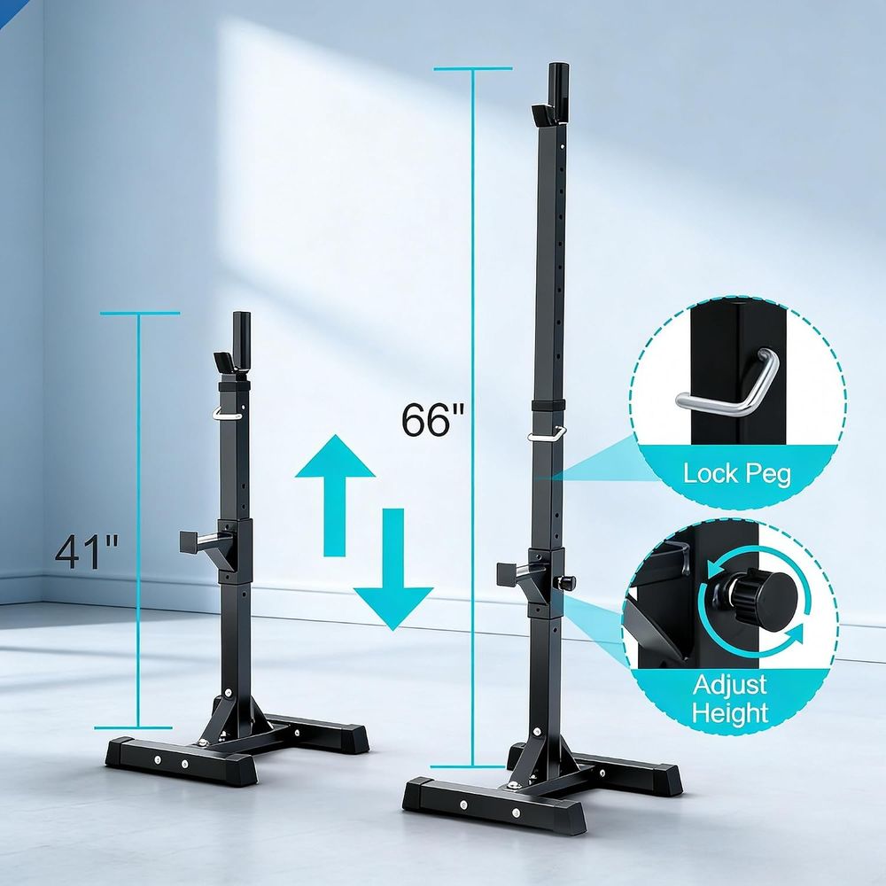 حامل سكوات قابل للتعديل لتماري - مراجعة Home Gym Weights وسعره