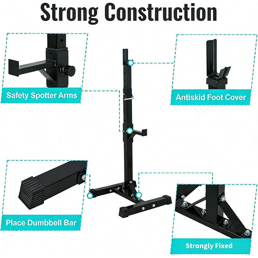 حامل سكوات قابل للتعديل لتماري - مراجعة Home Gym Weights وسعره