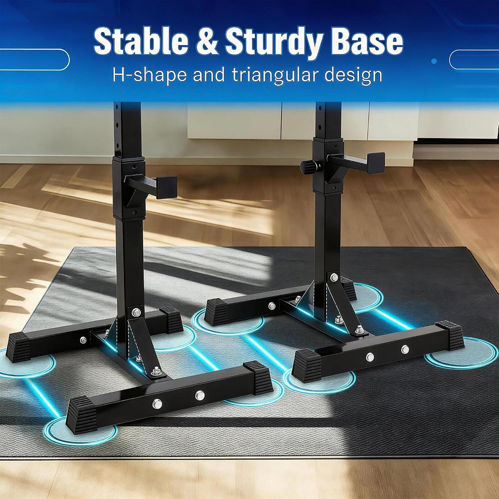 حامل سكوات قابل للتعديل لتماري - مراجعة Home Gym Weights وسعره
