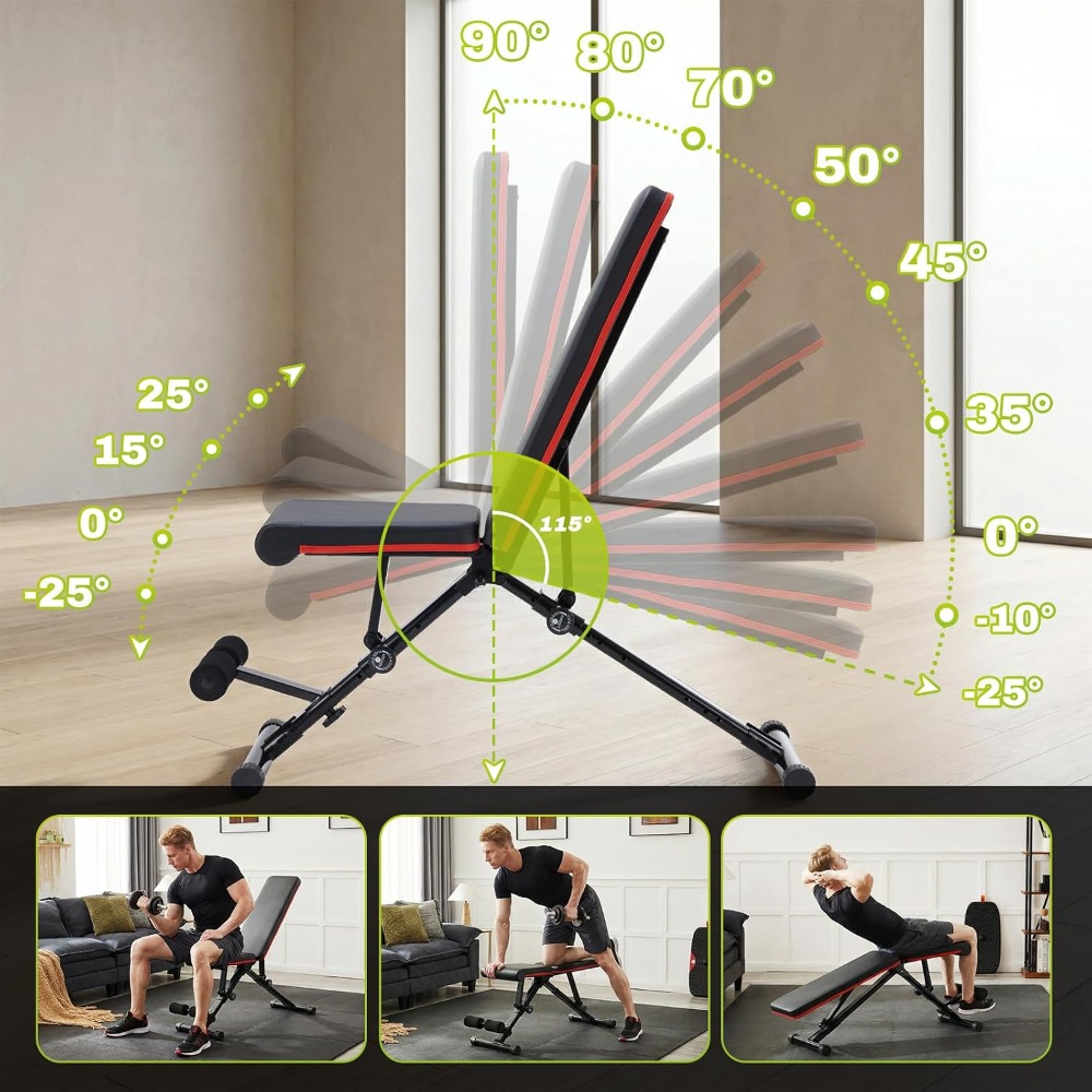 مقعد تدريب قابل للتعديل لتمرين - مراجعة Home Gym Weights وسعره
