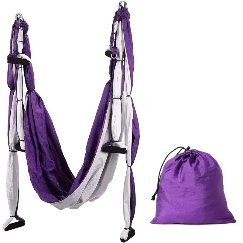 أرجوحة يوغا هوائية مع أحزمة طو - مراجعة Yoga Trapeze Swing وسعره