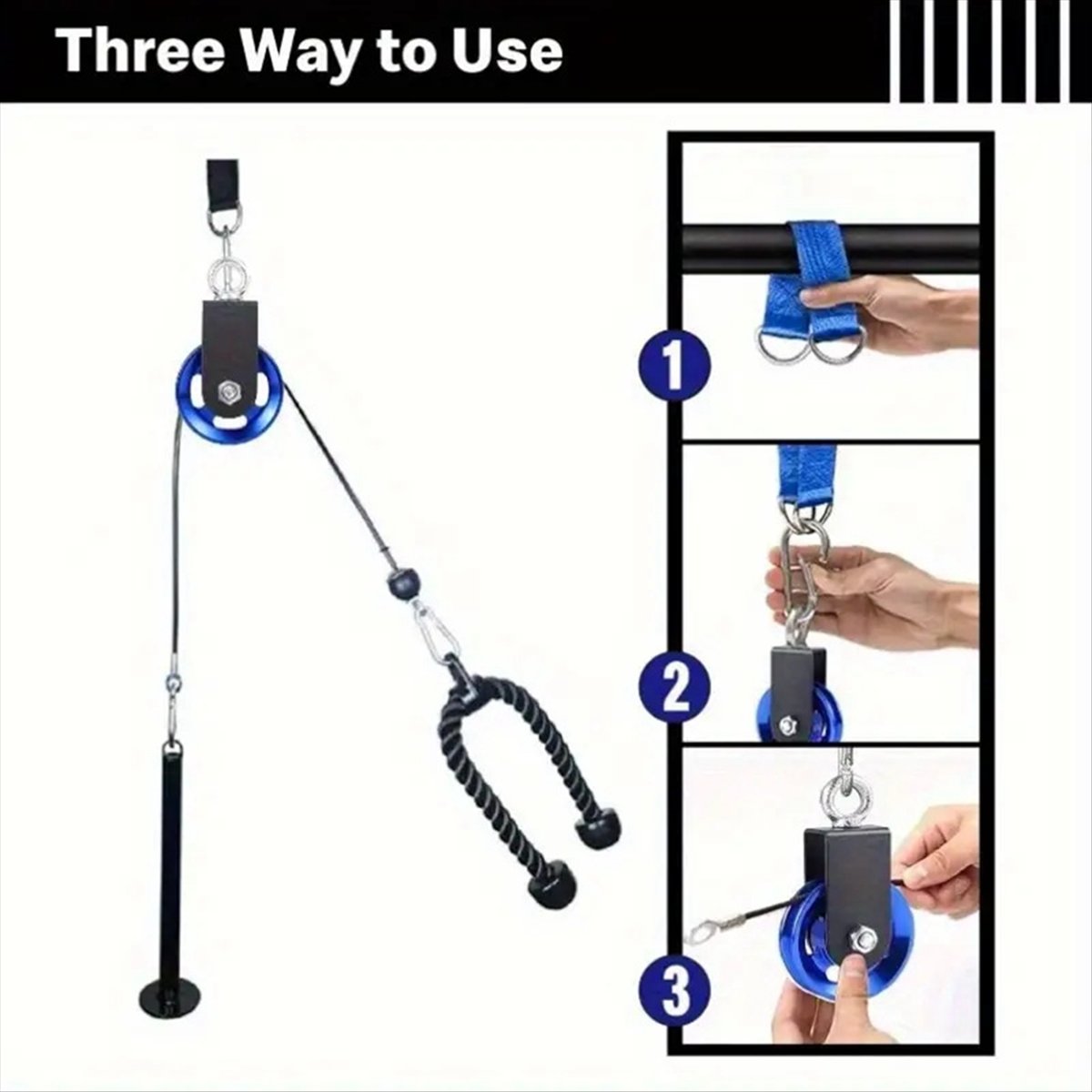 وصل حديثًا: بكرة كابل مع حزام  - مراجعة Home Gym Equipment Diy وسعره