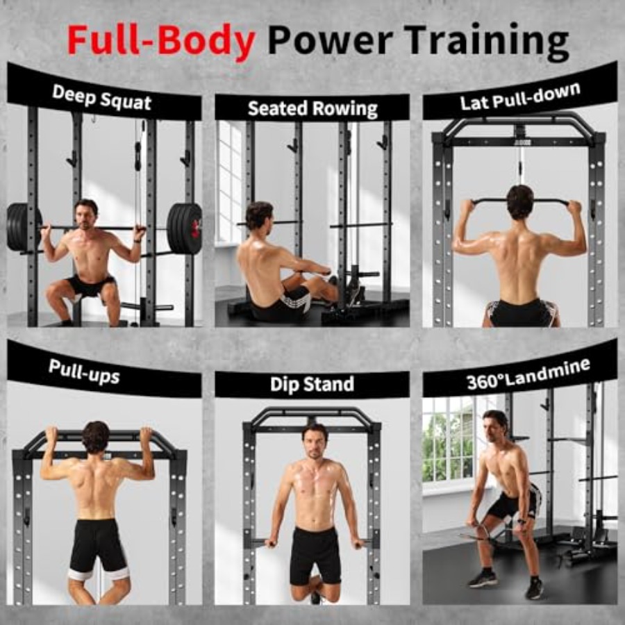 رف تمارين منزلي متعدد الوظائف  - مراجعة Squat Rack Power وسعره
