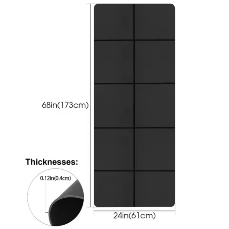 اليوغا حصيرة المضادة للانزلاق  - مراجعة Gymnastics Mat Thick وسعره