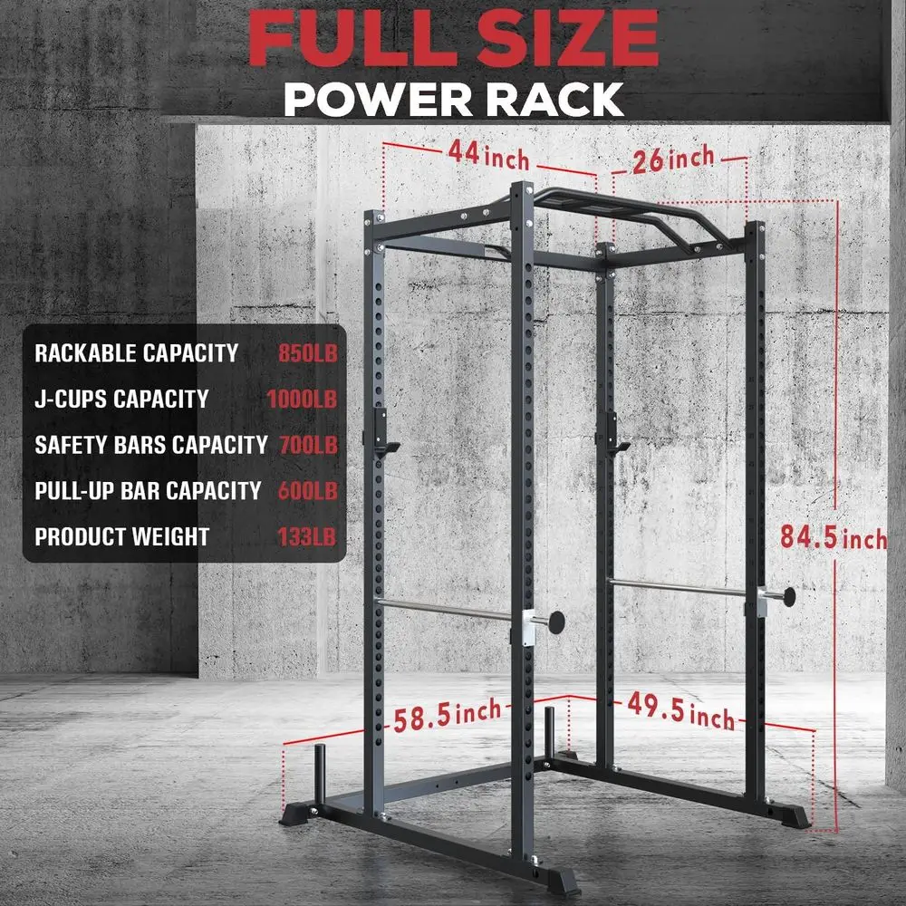 حامل تمارين متعدد الوظائف مع ق - مراجعة Squat Rack Power وسعره